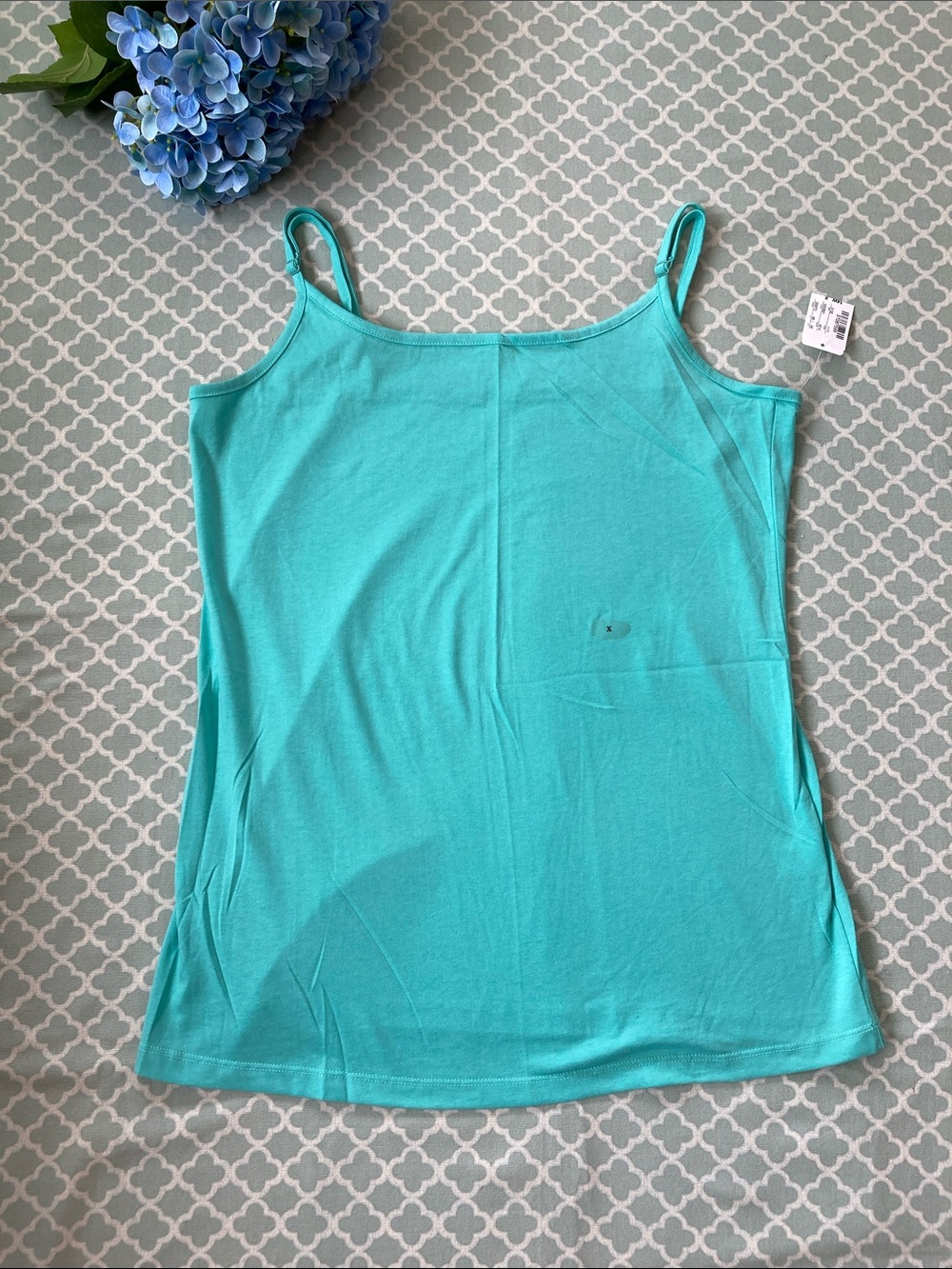 Christopher & Banks Aqua Cami 0X NWT